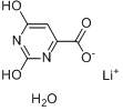 CAS:5266-20-6_乳清酸锂的分子结构