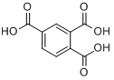 CAS:528-44-9_1,2,4-苯三甲酸的分子结构