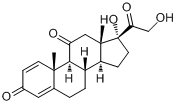 CAS:53-03-2_泼尼松的分子结构