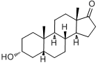 CAS:53-42-9_3a-羟基-5b-雄甾烷-17-酮的分子结构