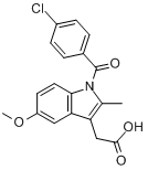 CAS:53-86-1_吲哚美辛的分子结构