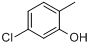 CAS:5306-98-9_5-氯-2-甲基苯酚的分子结构