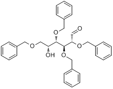 CAS:53081-25-7_2,3,4,6-四-O-苄基-D-吡喃半乳糖的分子结构