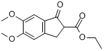 CAS:53295-44-6_5,6-二甲氧基-1-茚酮-2-羧酸乙酯的分子结构