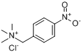 CAS:5350-96-9_(4-硝基苯甲基)三甲基氯化铵的分子结构