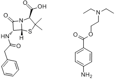 CAS:54-35-3_普鲁卡因青霉素的分子结构