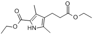 CAS:54278-10-3_5-乙氧羰基-2,4-二甲基-1-氢-吡咯-3-丙酸乙酯的分子结构