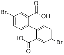 CAS:54389-67-2_4,4'-二溴-2,2'-二羧基联苯的分子结构