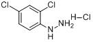 CAS:5446-18-4_2,4-二氯苯肼盐酸盐的分子结构