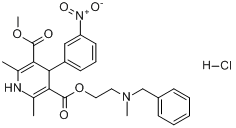 CAS:54527-84-3_盐酸尼卡地平的分子结构