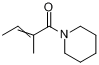 CAS:54533-29-8_1-(2-甲基-2-丁烯酰基)哌啶的分子结构