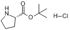CAS:5497-76-7_L-脯氨酸叔丁酯盐酸盐的分子结构