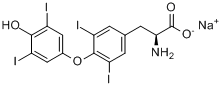 CAS:55-03-8_左旋甲状腺素钠的分子结构