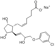 CAS:55028-72-3_氯前列烯醇钠的分子结构