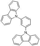 CAS:550378-78-4_9,9'-(1,3-苯基)二-9H-咔唑的分子结构