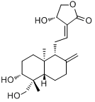 CAS:5508-58-7_穿心莲内酯的分子结构