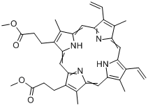 CAS:5522-66-7_原卟啉IX二甲酯的分子结构