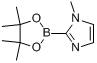 CAS:553651-31-3_1-甲基-1H-咪唑-2-硼酸频哪醇酯的分子结构