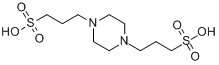 CAS:5625-56-9_1,4-哌嗪二丙磺酸的分子结构