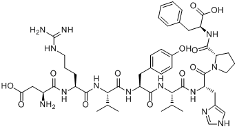 CAS:5649-07-0_(VAL5)-ANGIOTENSIN II的分子结构