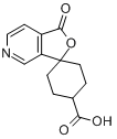 CAS:569351-62-8_1'-氧代-螺[环己基-1,3'(1'H)-呋喃并[3,4-c]吡啶]-4-羧酸的分子结构