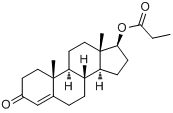 CAS:57-85-2_丙酸睾丸素的分子结构