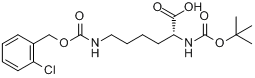 CAS:57096-11-4_Boc-N'-(2-氯苄氧羰基)-D-赖氨酸的分子结构