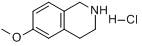 CAS:57196-62-0_6-甲氧基-1,2,3,4-四氢异喹啉盐酸盐的分子结构