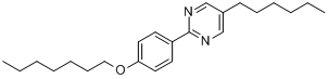 CAS:57202-29-6_5-己基-2-(4-庚氧苯基)嘧啶的分子结构