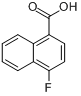 CAS:573-03-5_4-氟-1-萘甲酸的分子结构