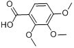 CAS:573-11-5_2,3,4-三甲氧基苯甲酸的分子结构