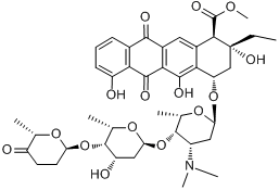 CAS:57576-44-0_阿克拉霉素的分子结构