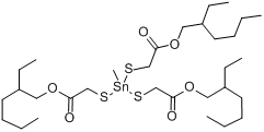 CAS:57583-34-3_甲基锡三(巯基乙酸异辛酯)的分子结构