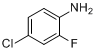 CAS:57946-56-2_4-氯-2-氟苯胺的分子结构