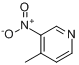 CAS:5832-44-0_3-硝基-4-甲基吡啶的分子结构