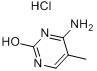CAS:58366-64-6_5-甲基胞嘧啶盐酸盐的分子结构