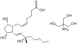 CAS:58551-69-2_卡前列素氨基丁三醇的分子结构