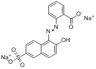 CAS:5858-87-7_2-[(2-羟基-6-硫-1-萘基)偶氮]苯甲酸二钠的分子结构