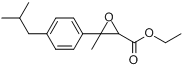 CAS:58609-71-5_3-(4-异丁基苯基)-3-甲基缩水甘油酸乙酯的分子结构