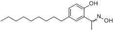 CAS:59344-62-6_1-(2-羟基-5-壬苯基)乙酮肟的分子结构