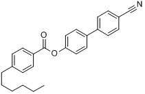 CAS:59443-81-1_4'-己基苯甲酸4-氰基联苯酯的分子结构