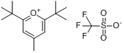 CAS:59643-43-5_2,6-二-叔-丁基-4-甲基吡喃洋三氟甲烷磺酸盐的分子结构