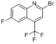 CAS:596845-30-6_2-溴-6-氟-4-三氟甲基喹啉的分子结构