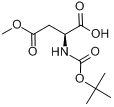 CAS:59768-74-0_Boc-L-天冬氨酸4-甲酯的分子结构