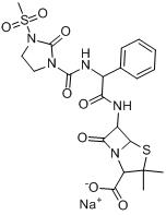 CAS:59798-30-0_美洛西林钠的分子结构