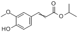 CAS:59831-94-6_阿魏酸异丙酯的分子结构