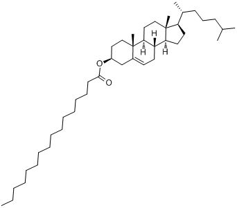 CAS:601-34-3_胆固醇棕榈酸酯的分子结构