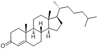 CAS:601-57-0_4-胆甾烯-3-酮的分子结构