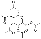 CAS:604-69-3_1,2,3,4,6-beta-D-葡萄糖五乙酸酯的分子结构