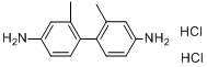 CAS:60410-99-3_4,4'-二氨基-2,2'-二甲基联苯二盐酸盐的分子结构